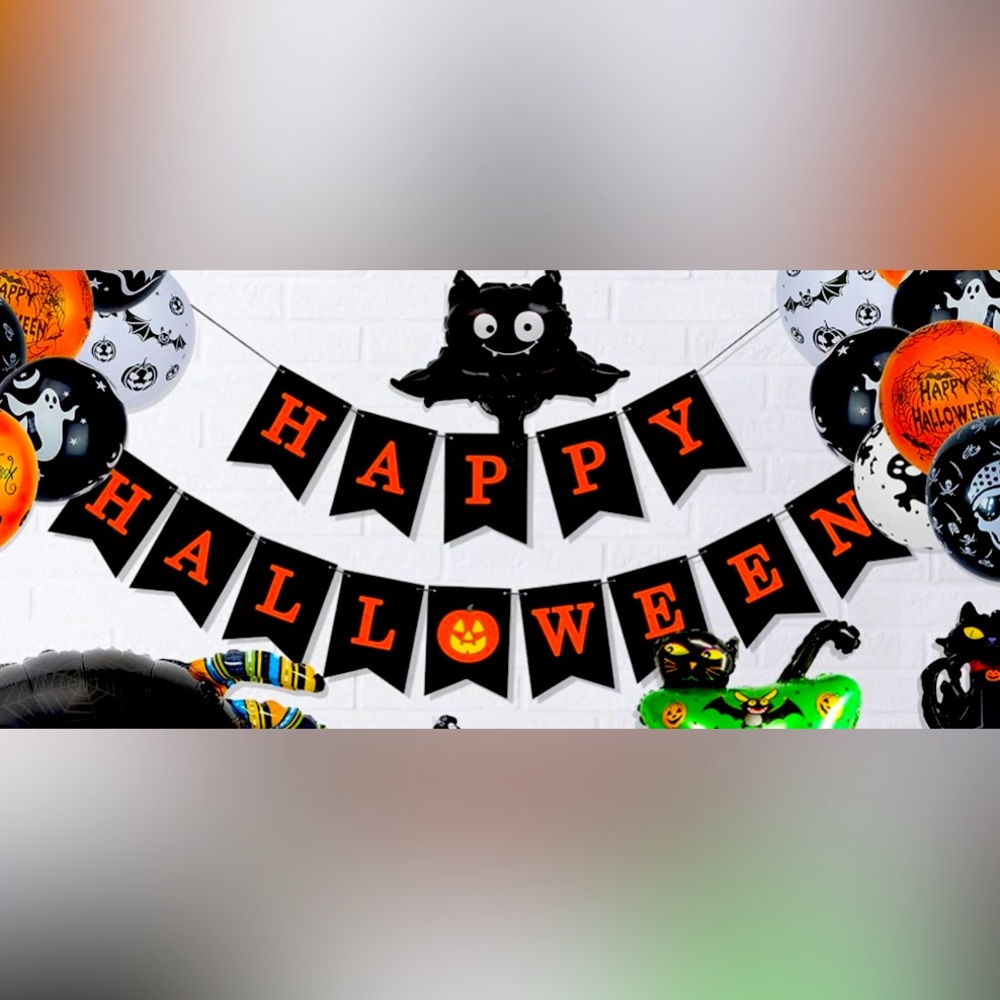 Happy Halloween party banner